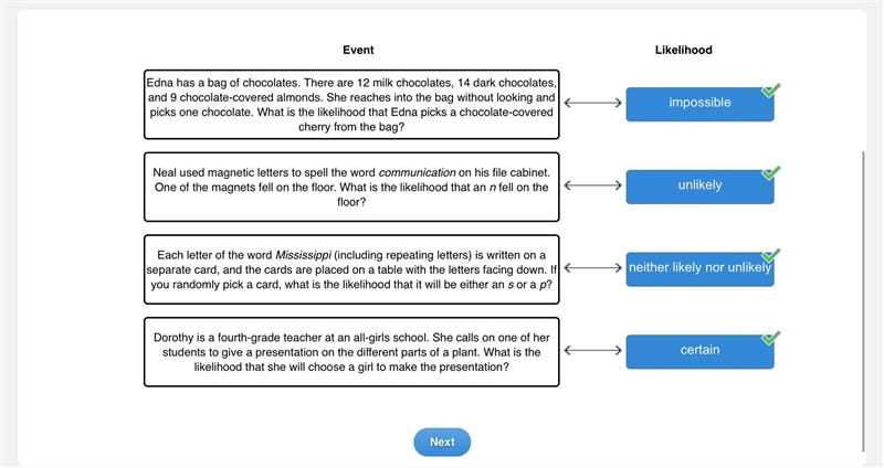 Drag the tiles to the correct boxes to complete the pairs. Match the events described-example-1