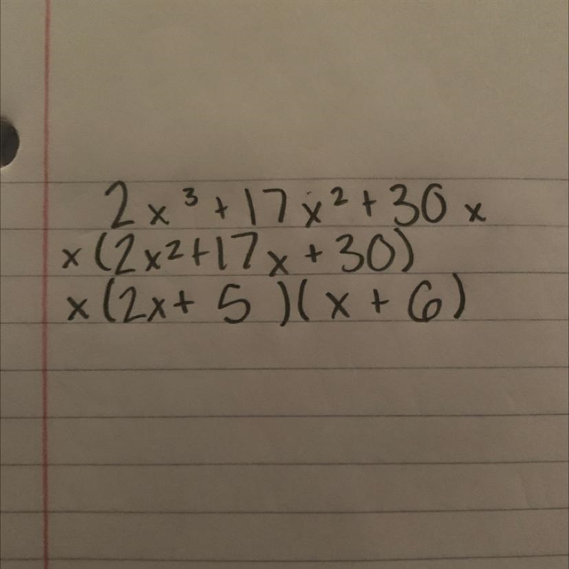 Solve this problem step by step. 2x^3+17x^2+30x-example-1