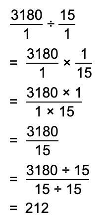 Determine the quotient: 3,180 divided by 15-example-1