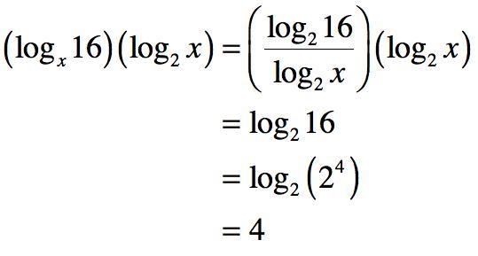 Simplify to the extent possible: (logx16)(log2 x)-example-1