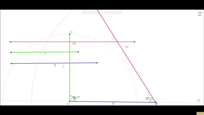 Would it be possible to draw a triangle with the following side lengths? 7 feet, 9 feet-example-1