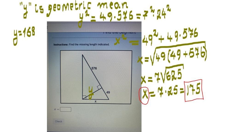 Find the missing length indicated-example-1