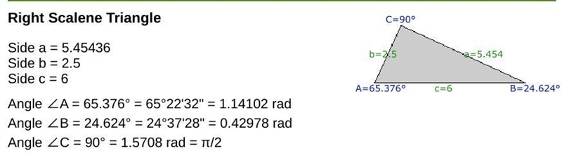 How can I solve the statement below? Solve for angle A in the right triangle below-example-1