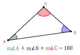 The measures of two angles of a triangle are 22 and 85 degrees. Find the measure of-example-1