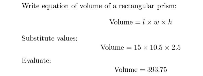 A rectangular swimming pool is 15 meters long, 10 % meters wide, and 2 % meters deep-example-2