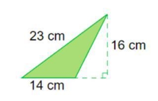 The area of the triangle in centimeters squared 23 14 16-example-1