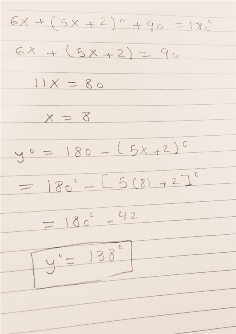 Find the measure of the exterior angle. that last answer is 38°-example-1