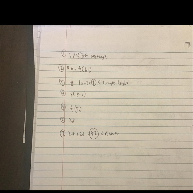 Fine the area of this figure.what two shapes can you decompose.-example-1