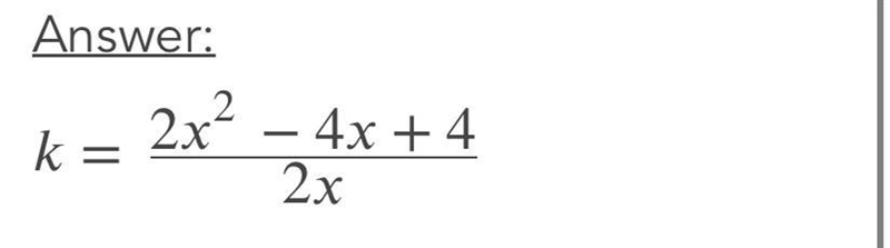 Find the positive value of K, if the root of a quadratic equation is X² -(k+2)x+4=2 ​-example-1