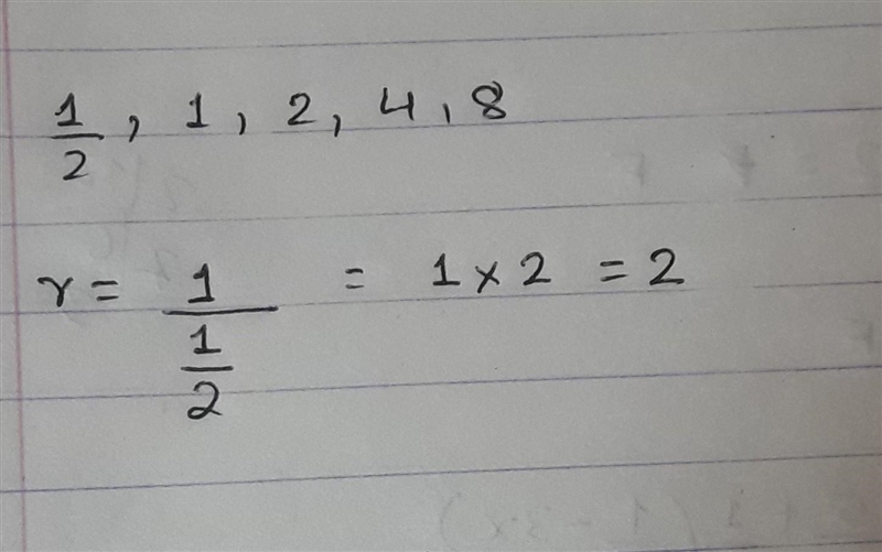 Common ratio of 1/2,1,2,4,8-example-1