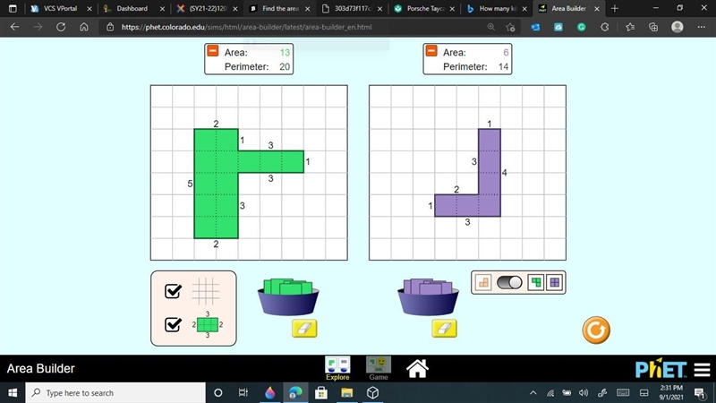 Find the area and perimeter ​-example-1