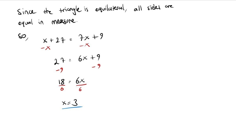 Determine the value of x in the figure.-example-1