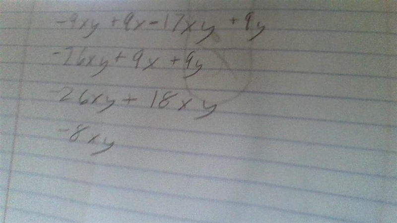 -9xy + 9x -17xy + 9y PLS HELP-example-1