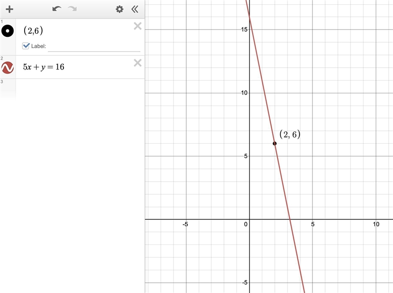 Write an equation for the line described. Give the answer in standard form. through-example-1