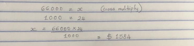 The tax rate in one school district is $ 24 per $ 1000 of assessed value. What is-example-1