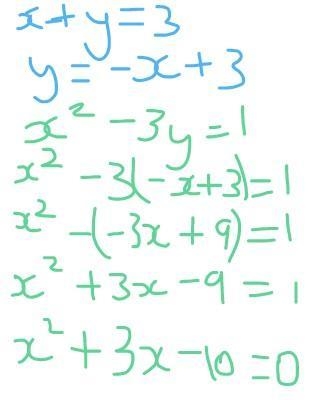 Solve the simultaneous equations. 15 Points with explanation ❤️-example-1