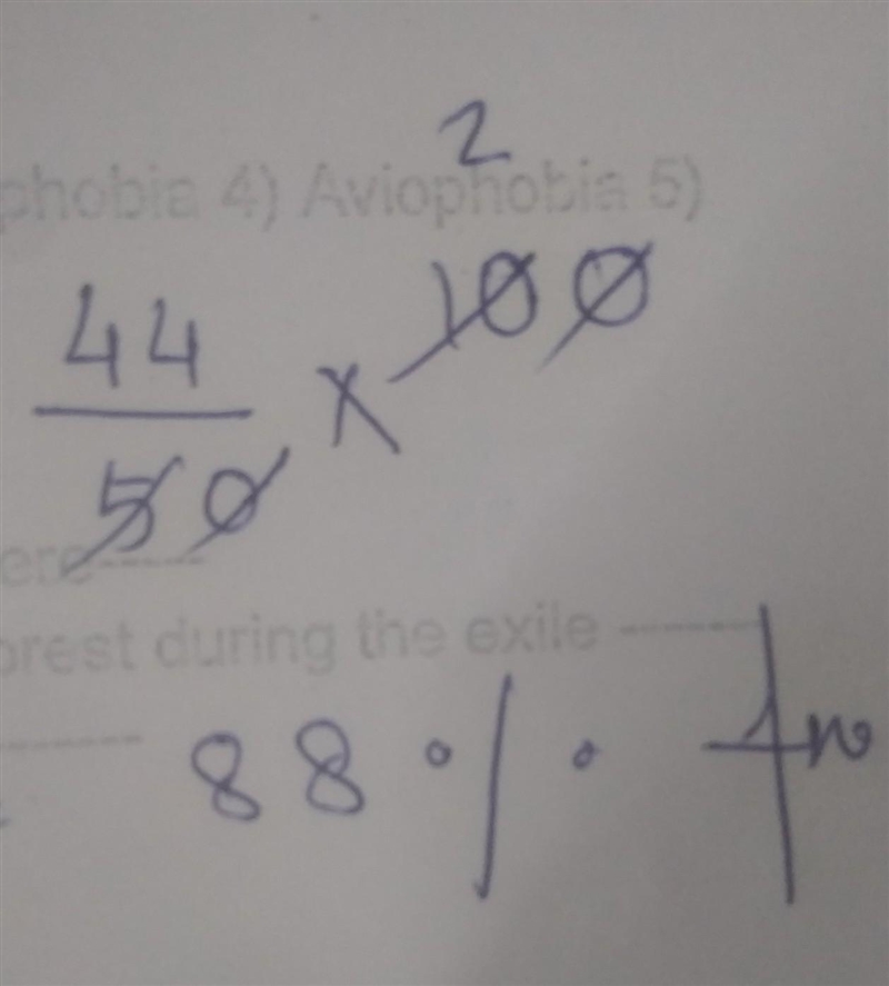 A student earned 44 out of 50 points on the last test. what percent correct did the-example-1