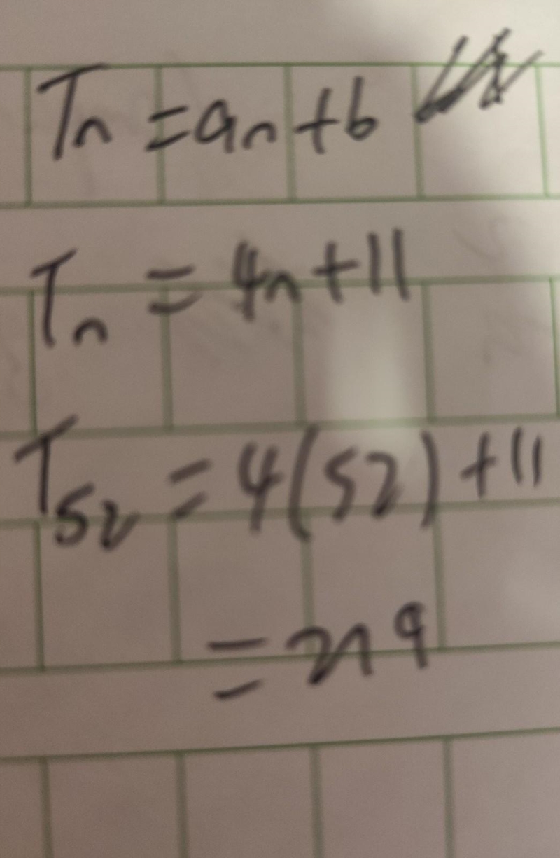 15, 19, 23, 27.... what is the 52nd term in the arithmetic sequence?​-example-1