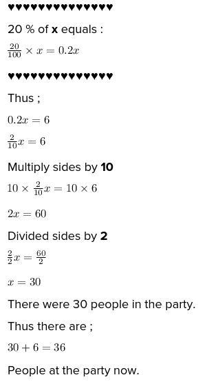 Six friends arrive at a party their arrival increases the number of people at the-example-1