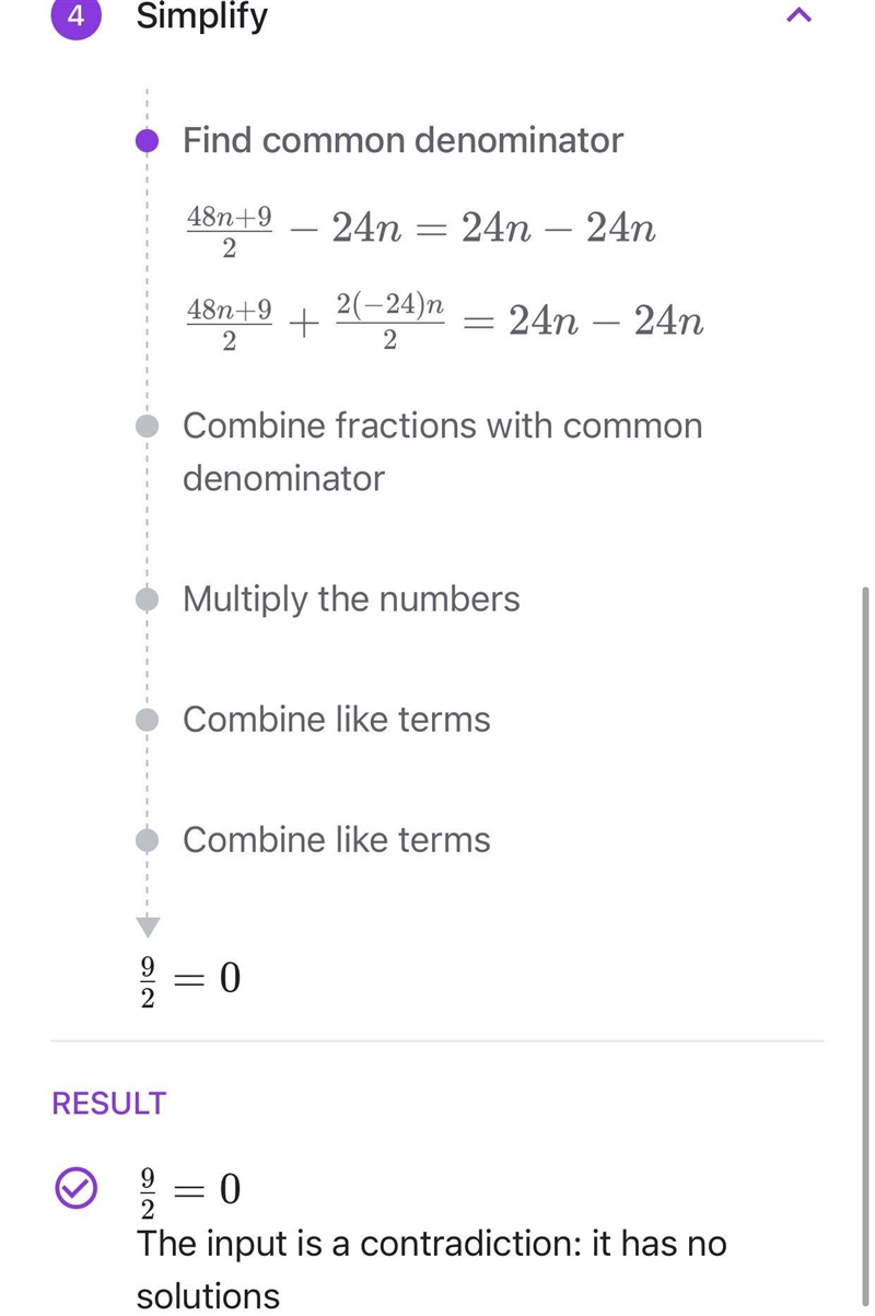 3/2(16n+3)=24n Please help me understand how to solve step by step?-example-2