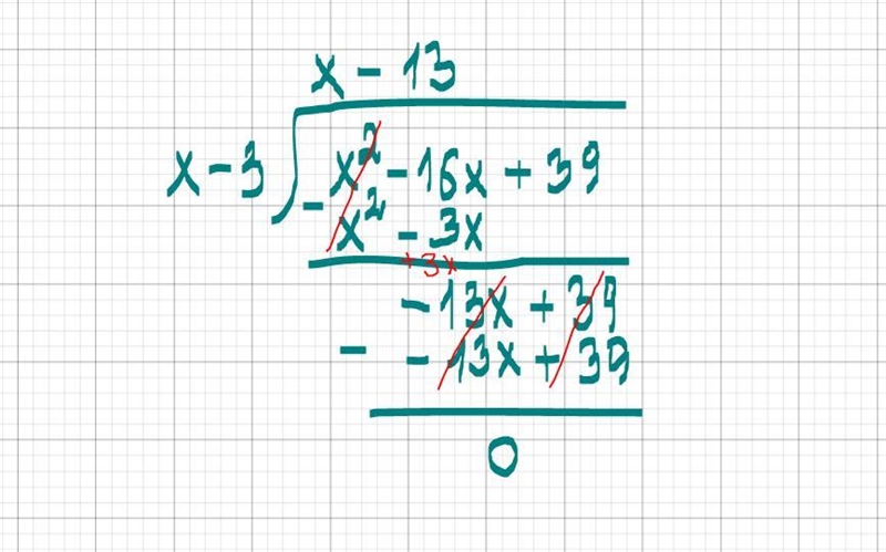 Let f(x) = =(x^2-16x+39 Divide by X-3 a,if x #3 if x = 3-example-1