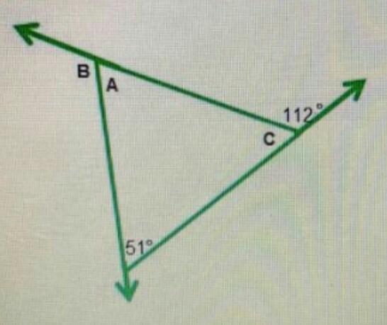 What is the measure of angle B in degrees?-example-1