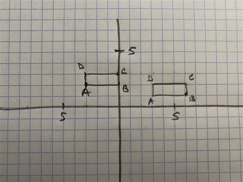 Graph the image of rectangle  after a translation 6 units right and 1 unit down.​-example-1