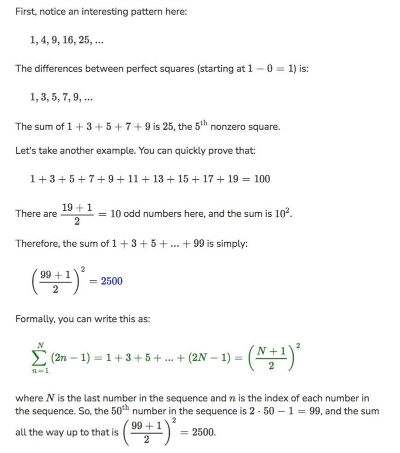 Find the sum of the arithmetic sequence 1,3,5,7, .. , 99.-example-1