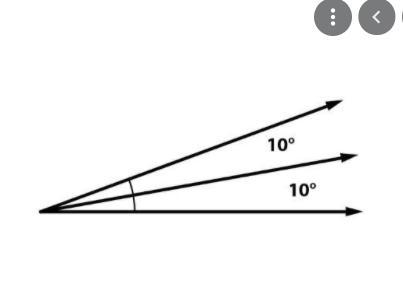 if an angle is bisected to form two new 20 degree angles, what was the measure of-example-1