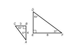 Plzzzzzz helppppp meeee !!! ABC is similar to FED. Answer the questions to find the-example-1