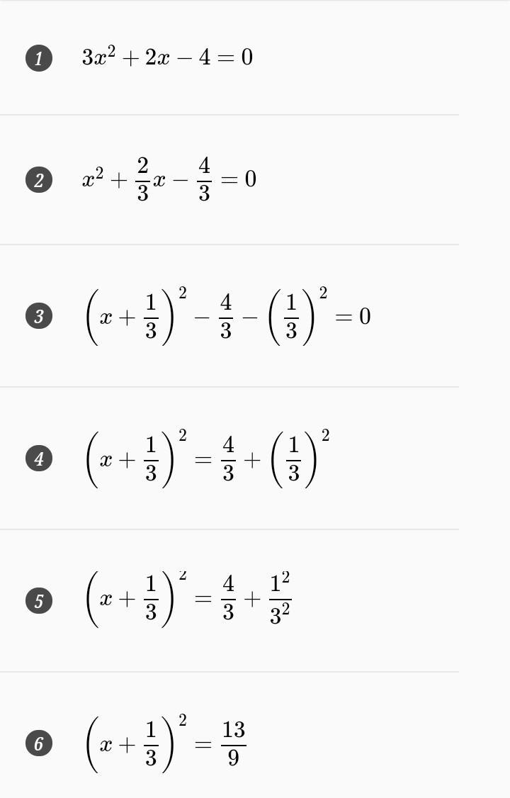 Solve the quadratic equation 3x²+2x-4=0-example-2