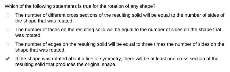 Which of the following statements is true for the rotation of any shape? O The number-example-1