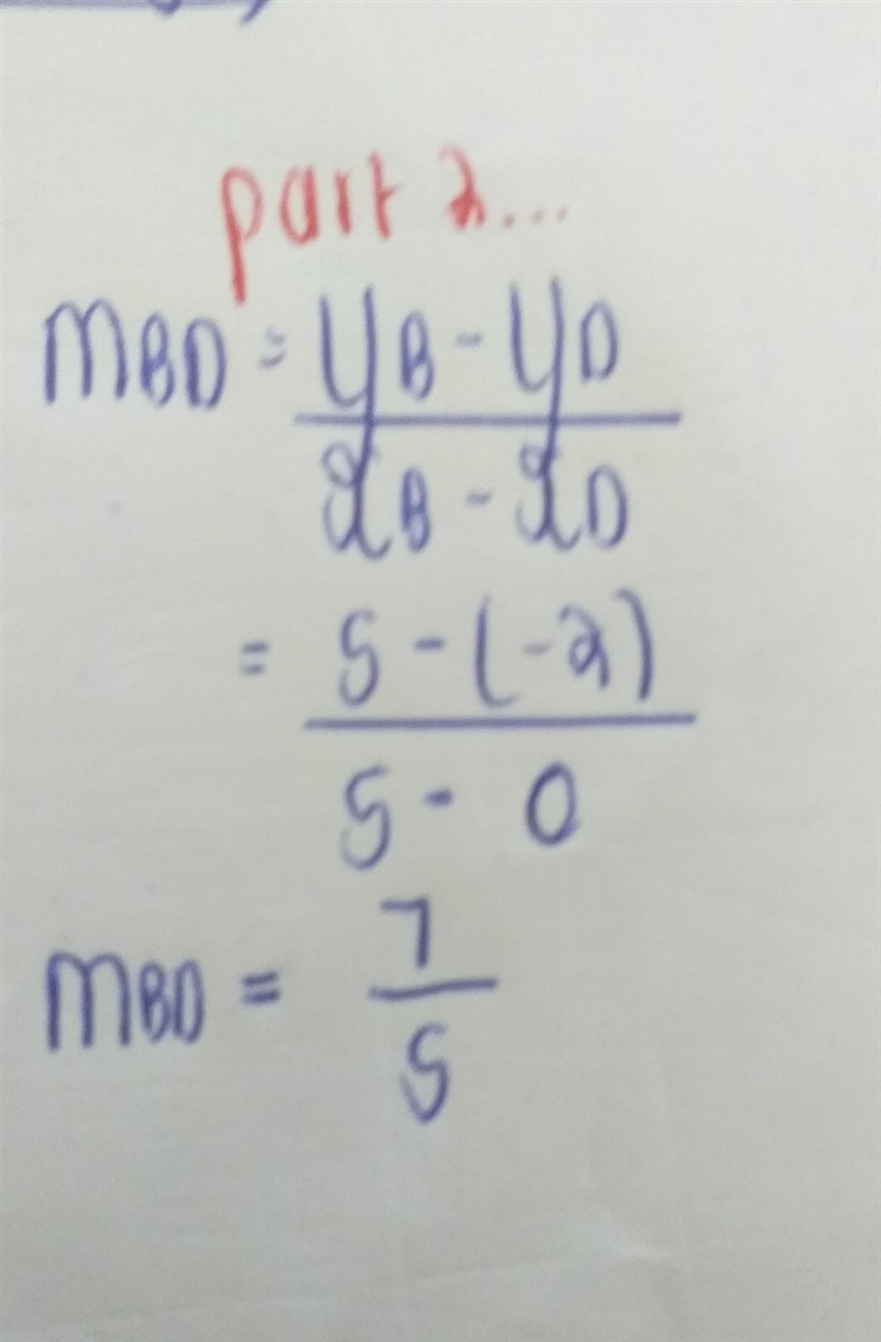 Calculate the gradient of BD​-example-2