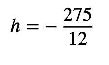 Should my answer be 85=360+12h-example-1