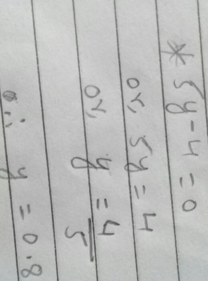 What does Y equal? the problem 5y-4-example-1