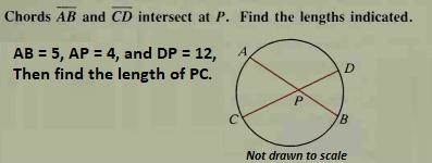 AB = 5, AP = 4, and DP = 12, then find the length of PC-example-1