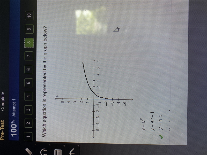 Which equation is represented by the graph below-example-1