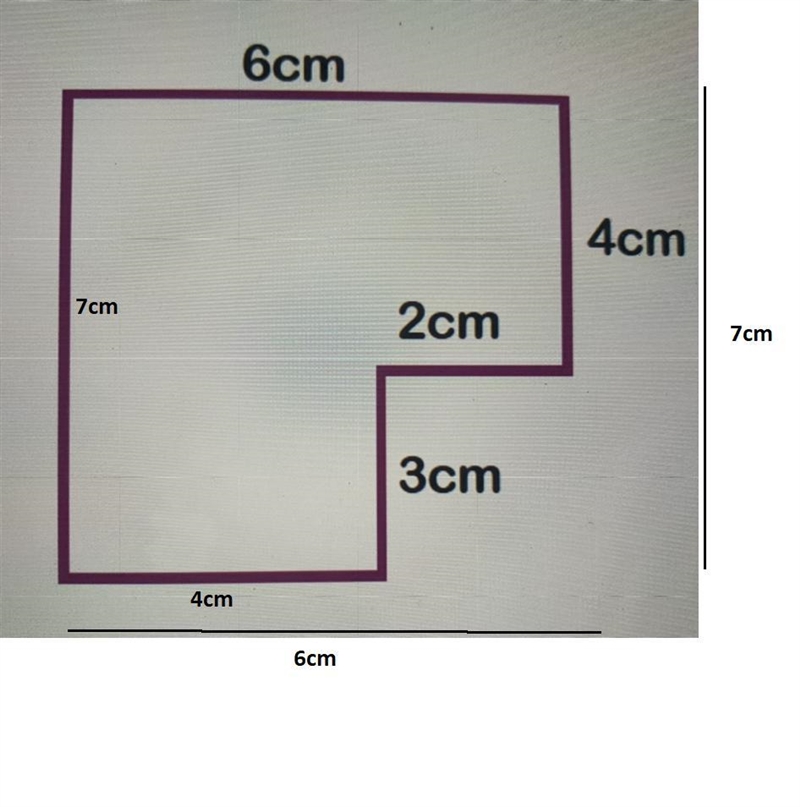 PLSSSSS HELLLPPPP. Determine the perimeter of this shape.-example-1