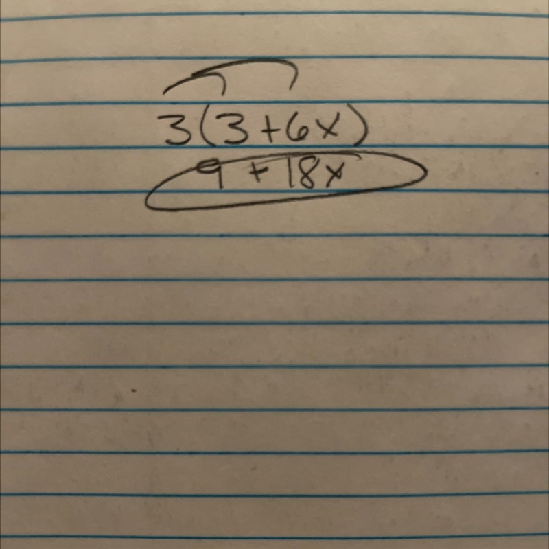 3(3 + 6x) pls help me solve the question i am a bit confused-example-1