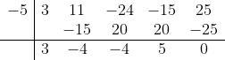 Use synthetic division to find the result ! Help-example-1