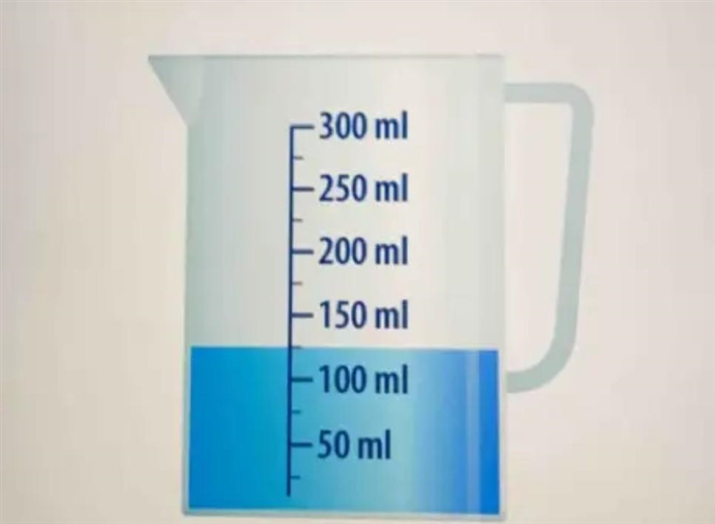 Jug below contains some water. How many litres of water does this jug contain? 300 ml-example-1