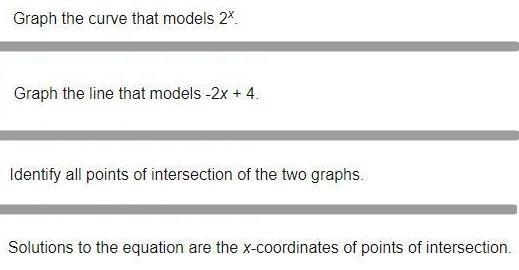 I NEED HELP!! (100 POINTS) Kian wants to solve the equation 2x = -2x + 4. How could-example-2