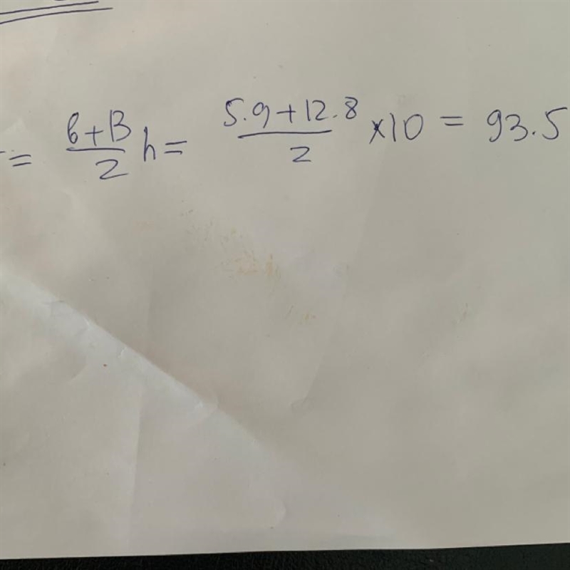 What is the area, in square feet, of the trapezoid below? Please help See the picture-example-1