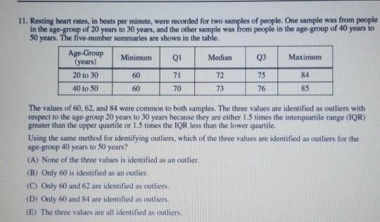 The values of 60, 62, and 84 were common to both samples. The three values are identified-example-1