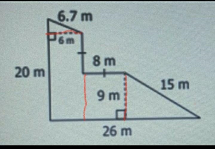 HELP PLEASE IT'S VERY IMPORTANT Determine the area of the composite figure. Determine-example-1