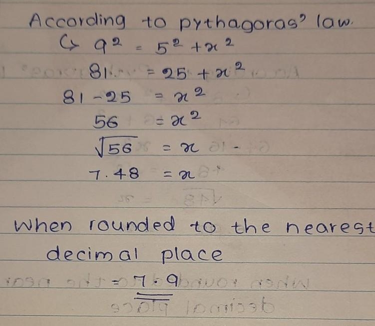 Please help if you know, thank you! Find missing side angle-example-1