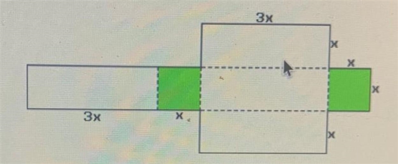 If x=9 in what is the surface area of the geometric shape formed by this net?-example-1