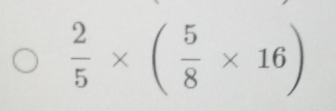 Which numerical expression represents, two fifths of the product of five eighths and-example-1