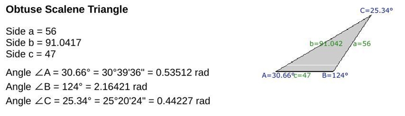 Use the laws of Sines and law of cosines to find missing Dimensions. Part 2​-example-1