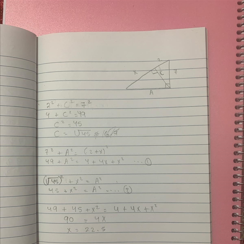 Solve for x. Show your work.-example-1